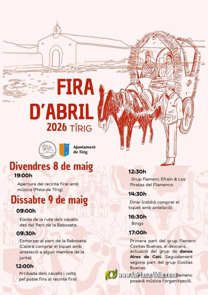 T�rig celebra la Feria de Abril 2026 con un completo programa festivo