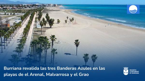 burriana-revalida-las-tres-banderas-azules-en-las-playas-de-el-arenal-malvarrosa-y-el-grao