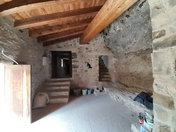 Recta final de las actuaciones de mejora en Morella la Vella