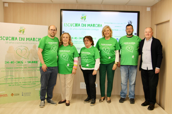 Castell�n se suma al 25 aniversario del Tel�fono de la Esperanza con la caminata solidaria Escucha en Marcha