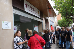 Vila-real conmemora el Dia Mundial de la Fibromi�lgia; la pluja susp�n la marxa i la dirigeix a la seu d'Afervil