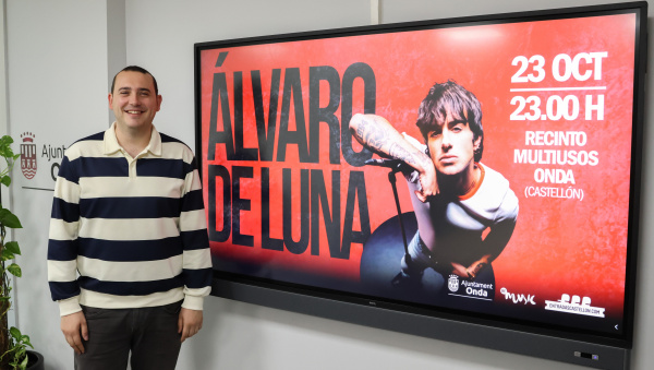Álvaro de Luna arriba a la Fira d'Onda 2026 amb nova gira i concert al Recinte Multiusos