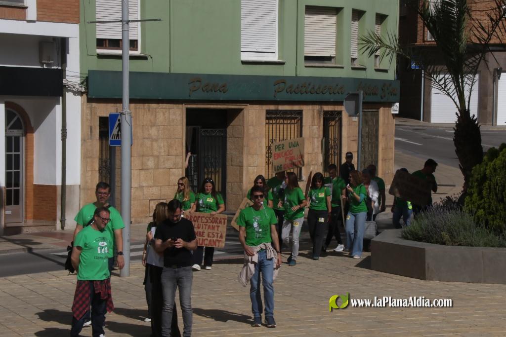 Numerosos profesores de Alcora participan en la Huelga Educativa de la Comunitat Valenciana