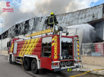 L'incendi continua actiu en una empresa de processament d'ametlla a la Vall d'Alba, Castell?