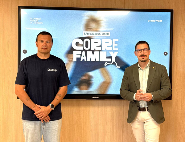 Castellón presenta la primera edición de CorreFamily para promover el deporte y los valores en familia