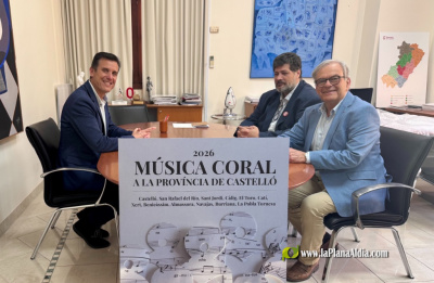 La Diputación de Castellón y la Federación de Cors de la Comunitat Valenciana acercan la música coral a la provincia