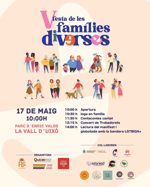 La Vall d'Uixó celebra la V Festa de las familias diversas con motivo del Día Internacional de la Familia
