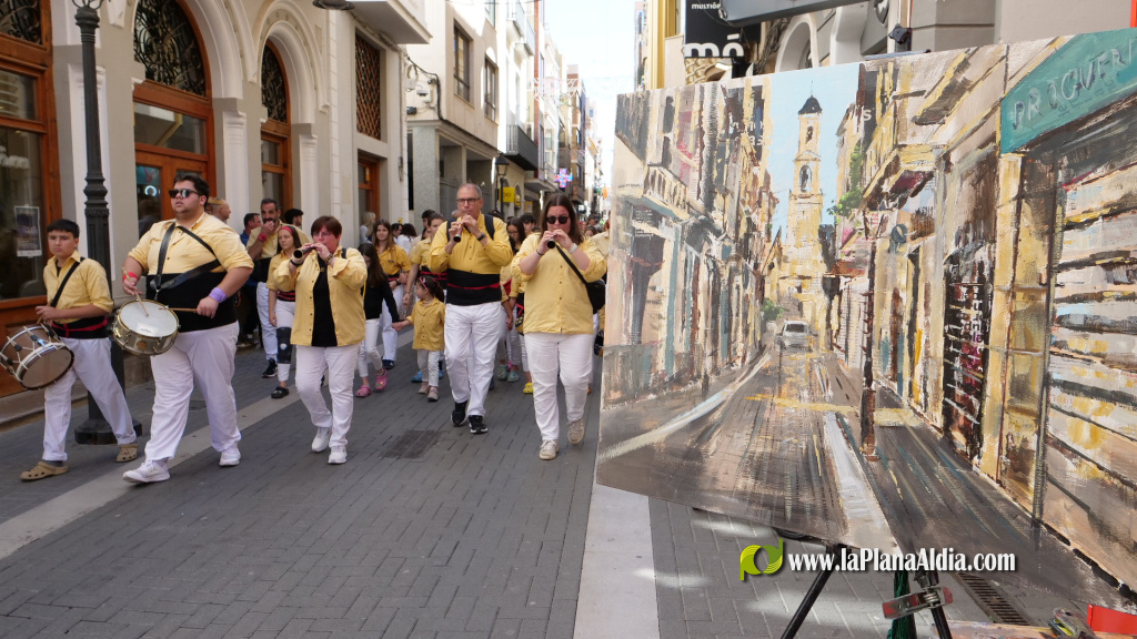 Bordegassos de Vilanova i la Geltr� visiten Vila-real en un acte de fraternitat entre ciutats germanes