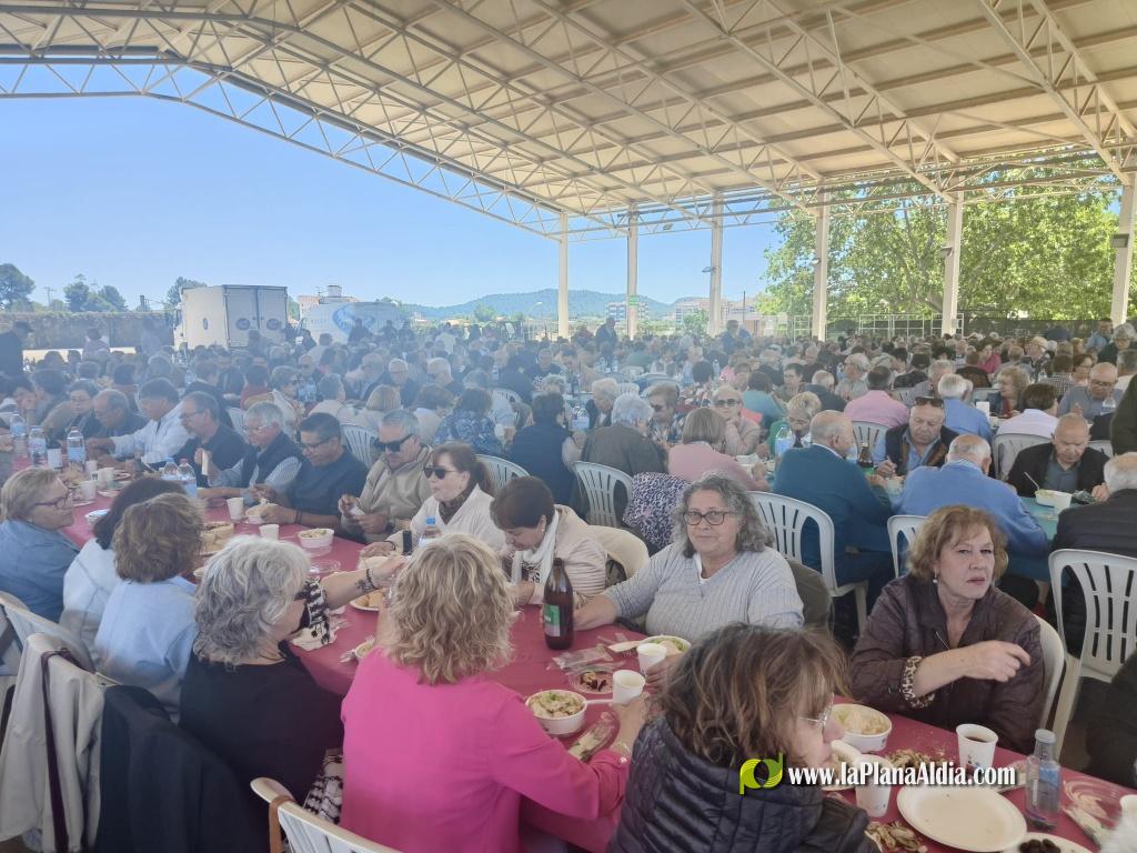 Cerca de mil jubilados en la Paella de San Isidro de Alcora 
