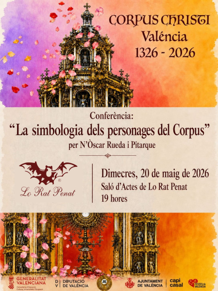 Lo Rat Penat se suma al 700 aniversario del Corpus Christi de Valencia con una conferencia sobre la simbología de sus personajes