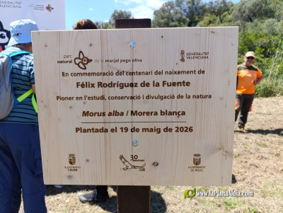 Medio Ambiente participa en la conmemoración del centenario del nacimiento de Félix Rodríguez de la Fuente en la Marjal de Pego-Oliva