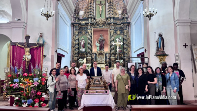 La Diputación de Castellón recupera el esplendor de la peana del Santísimo Cristo de la Iglesia de San Mateo de Figueroles
