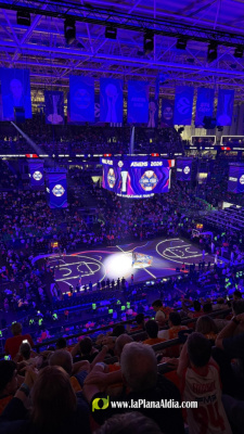 José Díez asiste a la semifinal de la ‘Final Four’ de la Euroliga de Baloncesto entre el Valencia Basket y el Real Madrid en Atenas