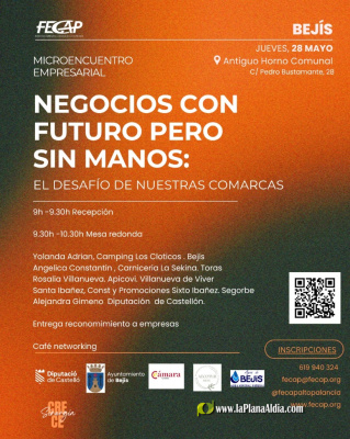 Bejís acogerá un microencuentro empresarial para abordar el relevo generacional y la falta de mano de obra en el medio rural