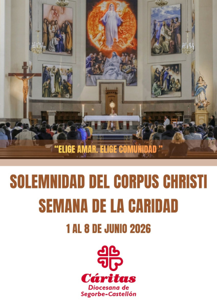 La Semana de la Caridad de Cáritas Diocesana de Segorbe-Castellón celebra el Corpus Christi con actos solidarios y una Cuestación