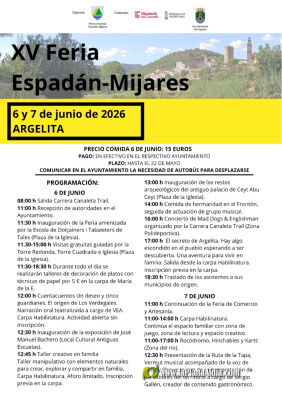 la-mancomunidad-espadan-mijares-complementada-por-el-pacto-para-el-empleo-celebra-su-dia-y-la-xv-feria-del-comercio-y-artesania-en-argelita-el-fin-de-semana-6-y-7-de-junio-con-un-extenso-y-variado-programa