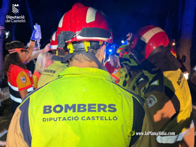 Bomberos de Castellón intervienen en accidente de rally; copiloto fallecido y piloto herido