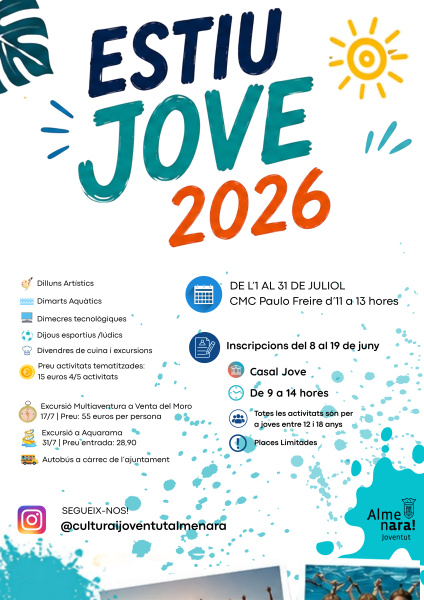 almenara-presenta-l-estiu-jove-2026-con-actividades-para-jovenes-de-12-a-18-a-os