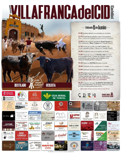 La Peña Taurina de Vilafranca celebra su fiesta anual con actos taurinos y música en la Plaza de Toros