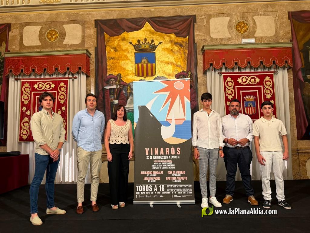 La Diputación de Castellón impulsa una novillada en Vinaròs para poner en valor la formación y el talento de la Escuela Taurina