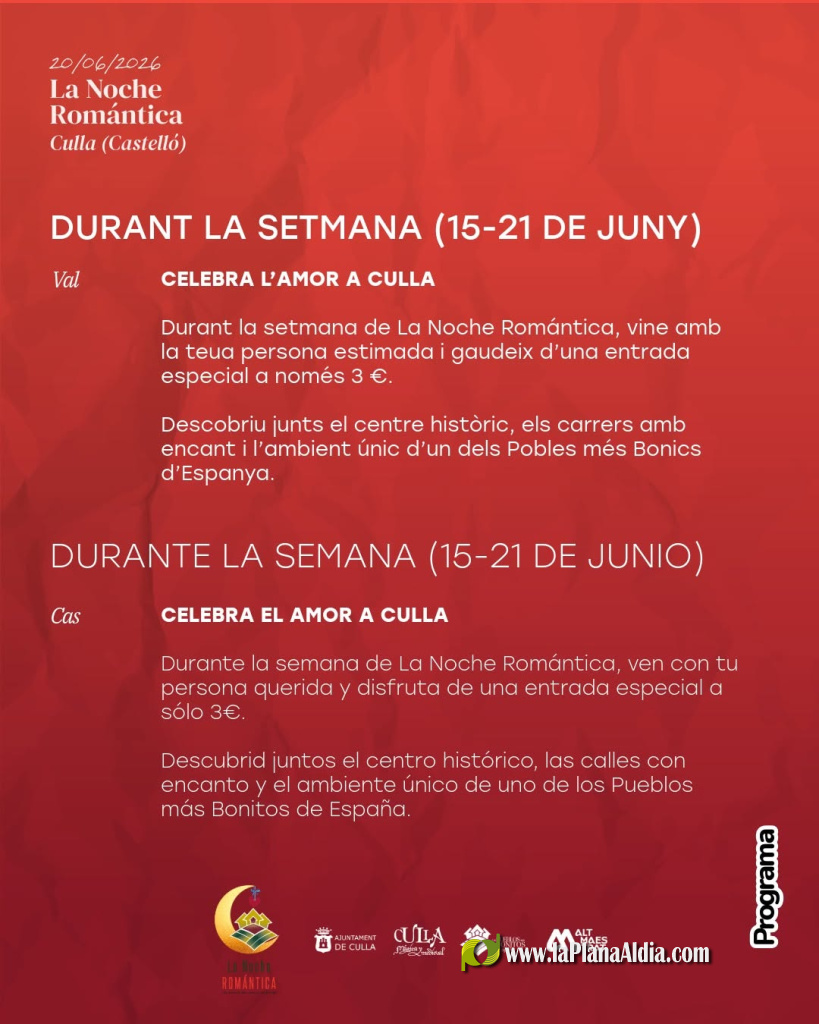 Culla transforma el seu nucli antic en l'escenari perfecte per a La Nit Rom�ntica