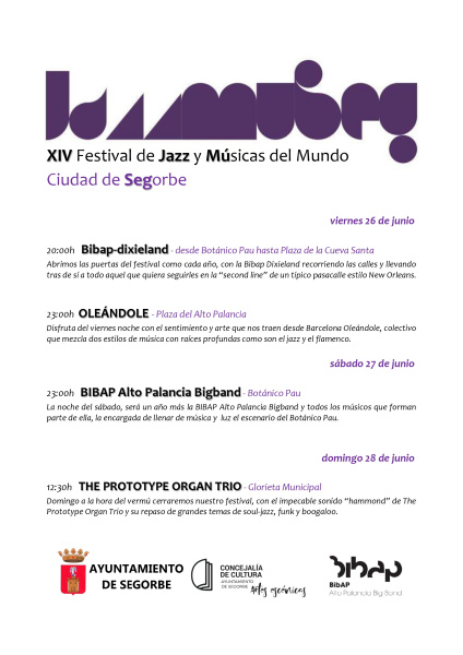Segorbe celebra el XIV Festival de Jazz y Músicas del Mundo con cuatro conciertos en distintos escenarios