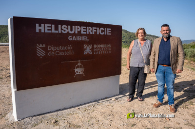 La Diputación de Castellón continúa reforzando la atención de emergencia en todo el territorio con la puesta en marcha de una nueva helisuperficie en Gaibiel