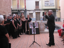 Intercanvi coral entre Castell� i Borriana al Jard� Arqueol�gic del Centre Municipal de Cultura La Merc� de Burriana