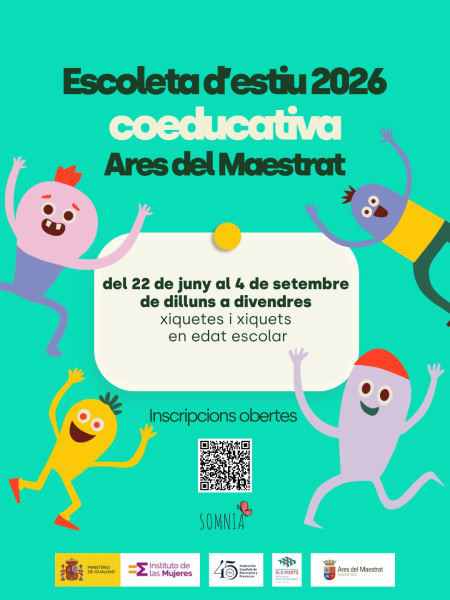 ares-del-maestrat-obtiene-una-ayuda-de-la-femp-para-una-escuela-de-verano-coeducativa