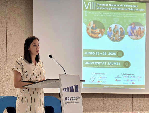 María España reivindica en el VIII Congreso Nacional de Enfermeras Escolares y Referentes de Salud Escolar la importancia de este recurso en los colegios