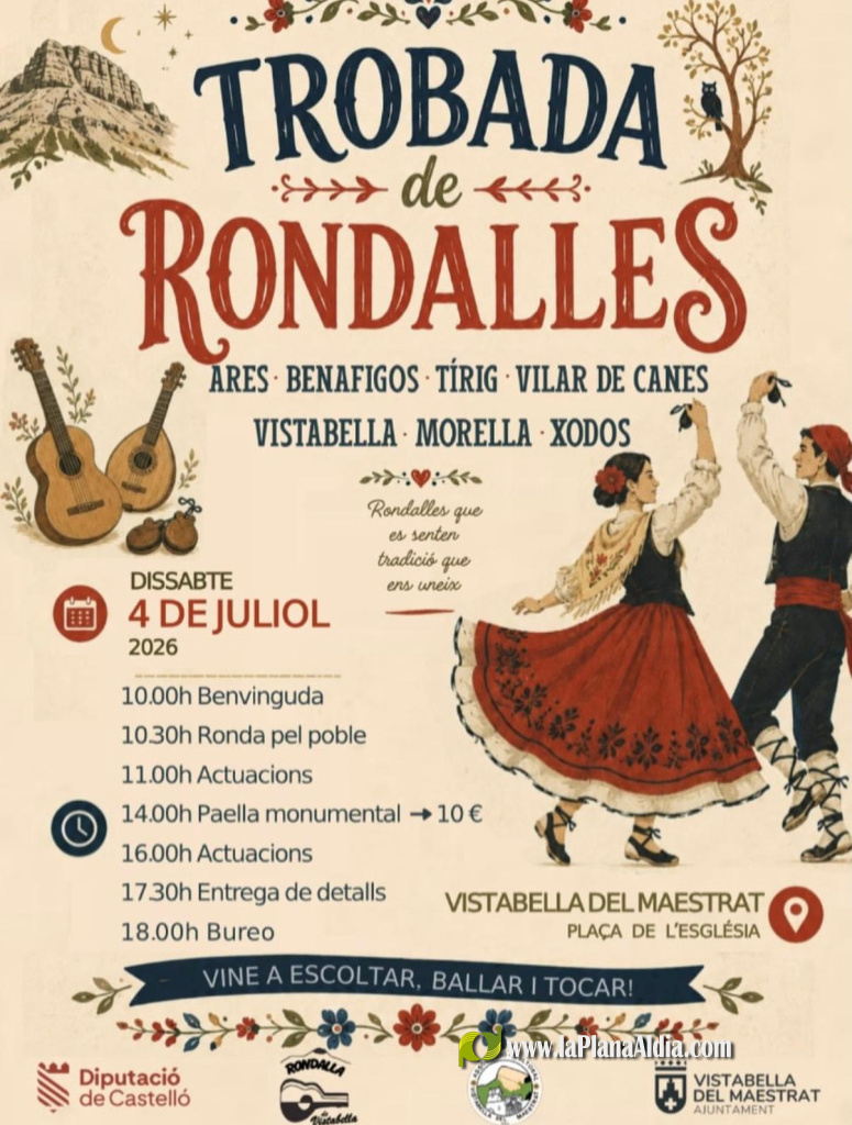 Vistabella acoge un encuentro de rondallas para compartir el folklore valenciano