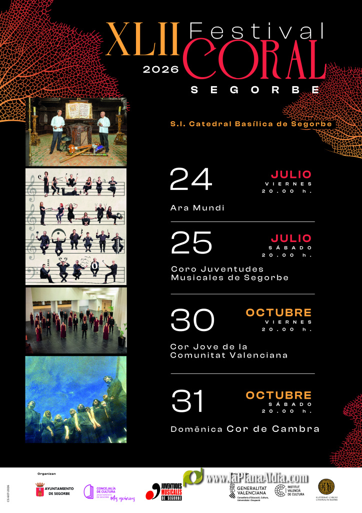El Festival Coral de Segorbe cierra julio con su XLII edición