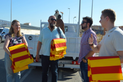 Sant Crist�fol reuneix uns quaranta vehicles a Vila-real amb la b�nedici� dels camions i una missa al Termet