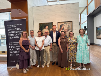 El patrimonio cultural y artístico de la provincia de Castellón se enriquece con la donación de dos lienzos de Vicent Castell