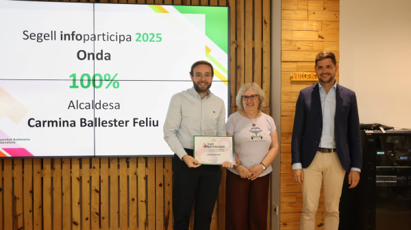 Onda revalida el Sello Infoparticipa al obtener el 100% y comparte liderazgo en transparencia con Gandía