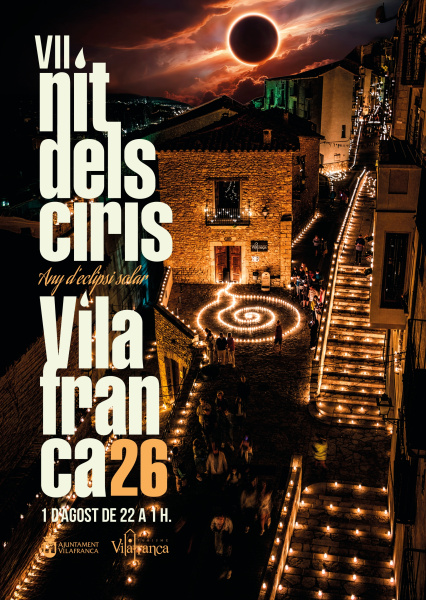 Vilafranca ilumina su casco antiguo con la VII Nit dels Ciris