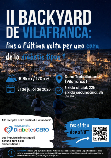 Vilafranca acoge la II Backyard Solidaria para recaudar fondos contra la diabetes tipo 1