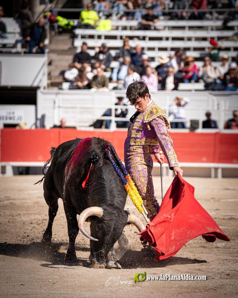 Debut con picadores del novillero alcorino Ian Bermejo en la plaza de toros de Vilafranca el 1 de agosto