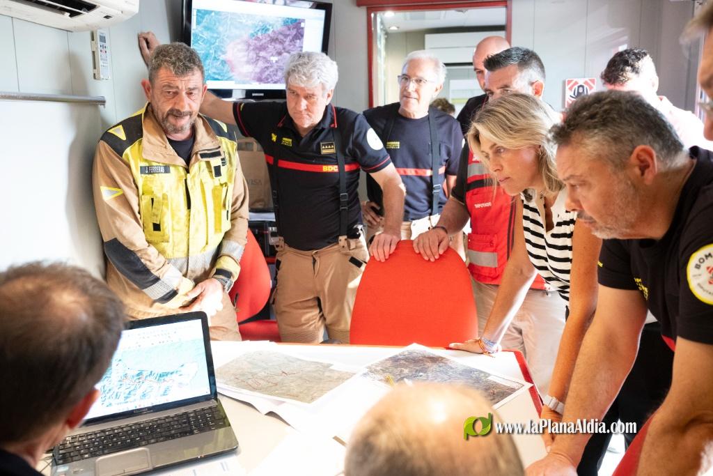 Actualització incendi forestal a la Vall d'Uixó