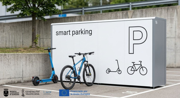 Burriana eleva al Pleno una modificación de crédito de 49.379,50 euros para cofinanciar el proyecto de aparcamientos inteligentes para bicicletas y patinetes en la estación de tren