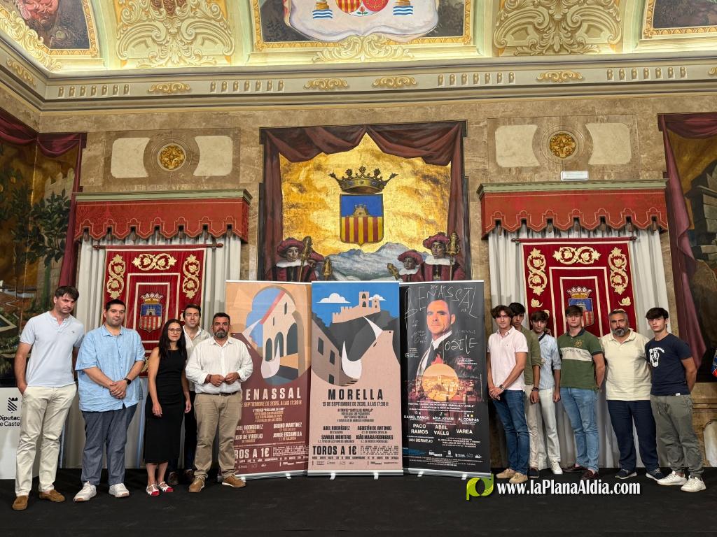 La Diputación de Castellón fomenta la actividad de la Escuela Taurina y organiza dos novilladas en Benassal y Morella