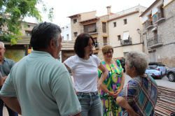 Diana Morant visita L'Alc�dia de Veo per a traslladar el suport del Govern despr�s de l'incendi de la Serra d'Espad�