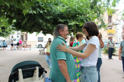 Diana Morant visita L'Alc�dia de Veo per a traslladar el suport del Govern despr�s de l'incendi de la Serra d'Espad�