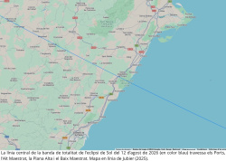 Eclipsi total de Sol del 12 d'agost de 2026: Borriana podria vore'l amb visibilitat clara