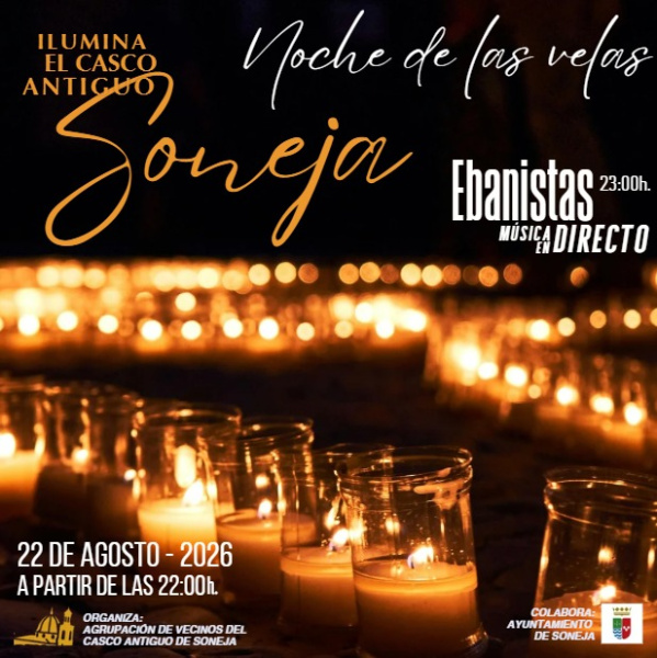 Más de 3.000 velas iluminarán el casco antiguo de Soneja en la III Noche de las Velas