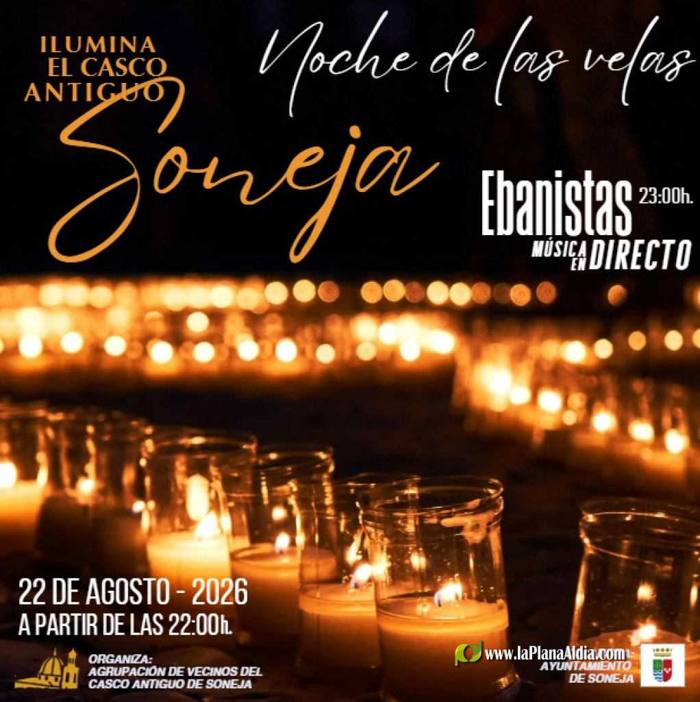 Más de 3.000 velas iluminarán el casco antiguo de Soneja en la III Noche de las Velas