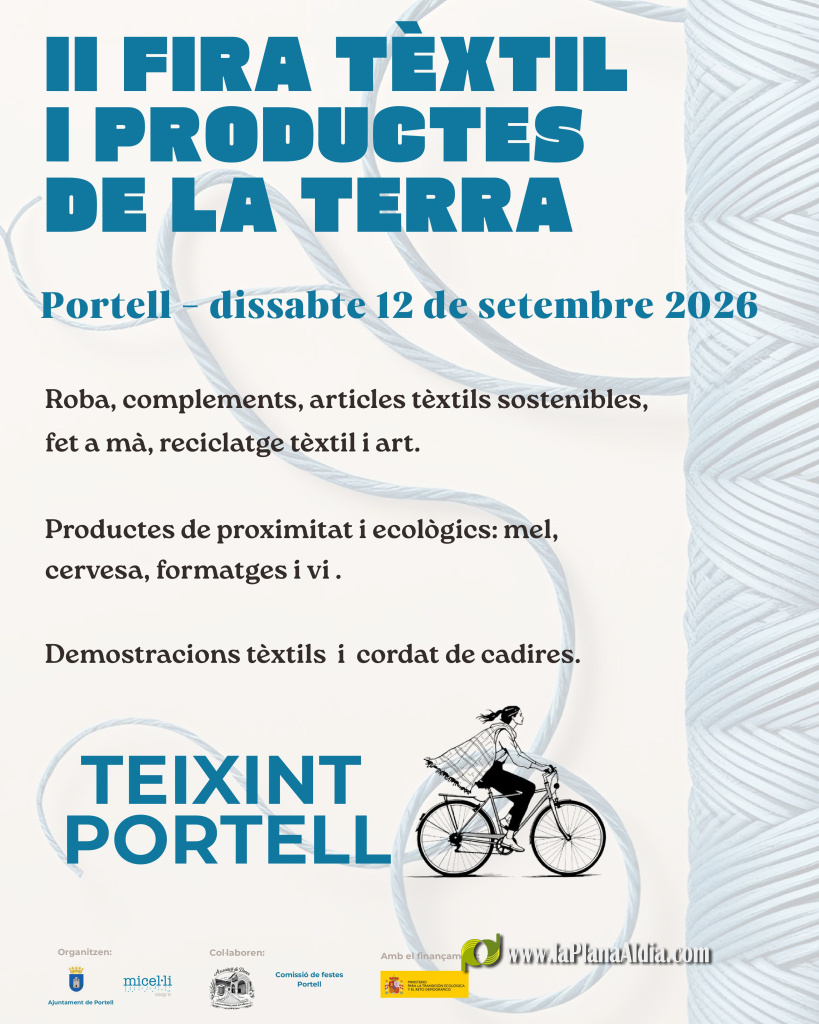 Portell impulsa la II Fira Tèxtil i Productes de la Terra para poner en valor la artesanía y los productos de proximidad