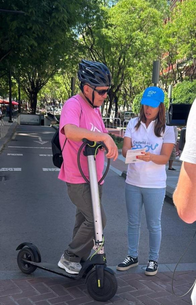 Los patinetes concentran el 47,2 % del interés y las dudas en la campaña 'Castello se mueve mejor'