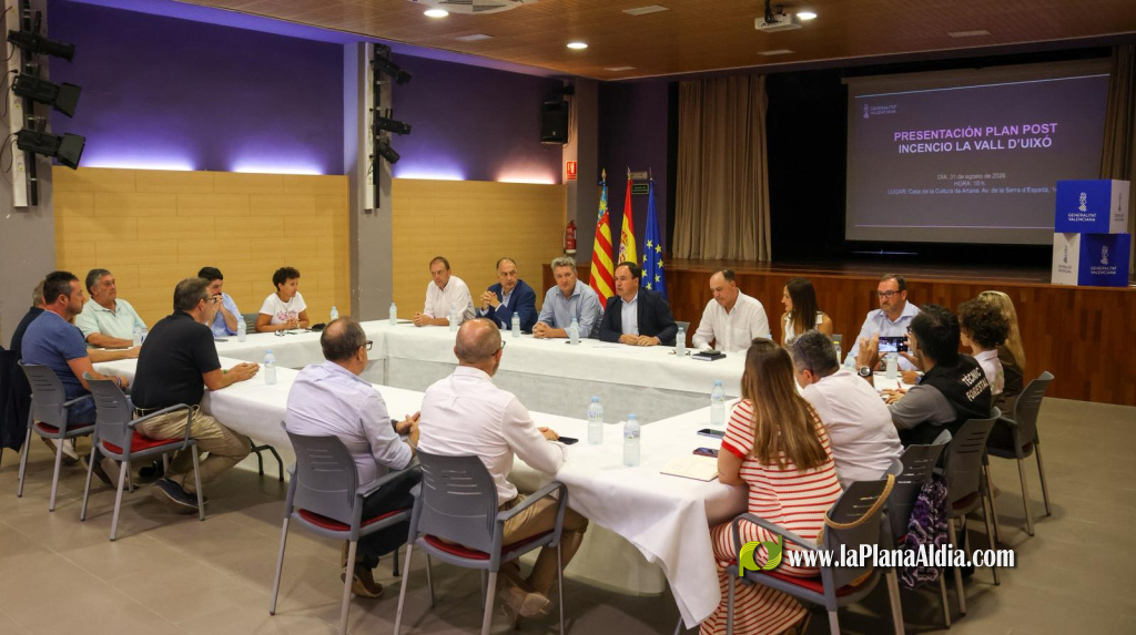 Ballester defiende una recuperación integral del territorio afectado por el incendio forestal de la Vall d'Uixó