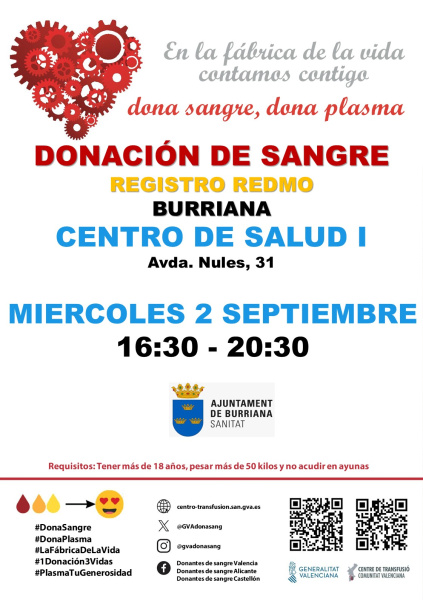 La Comunitat Valenciana intensifica la donación de sangre con nueva campaña en los centros de transfusión